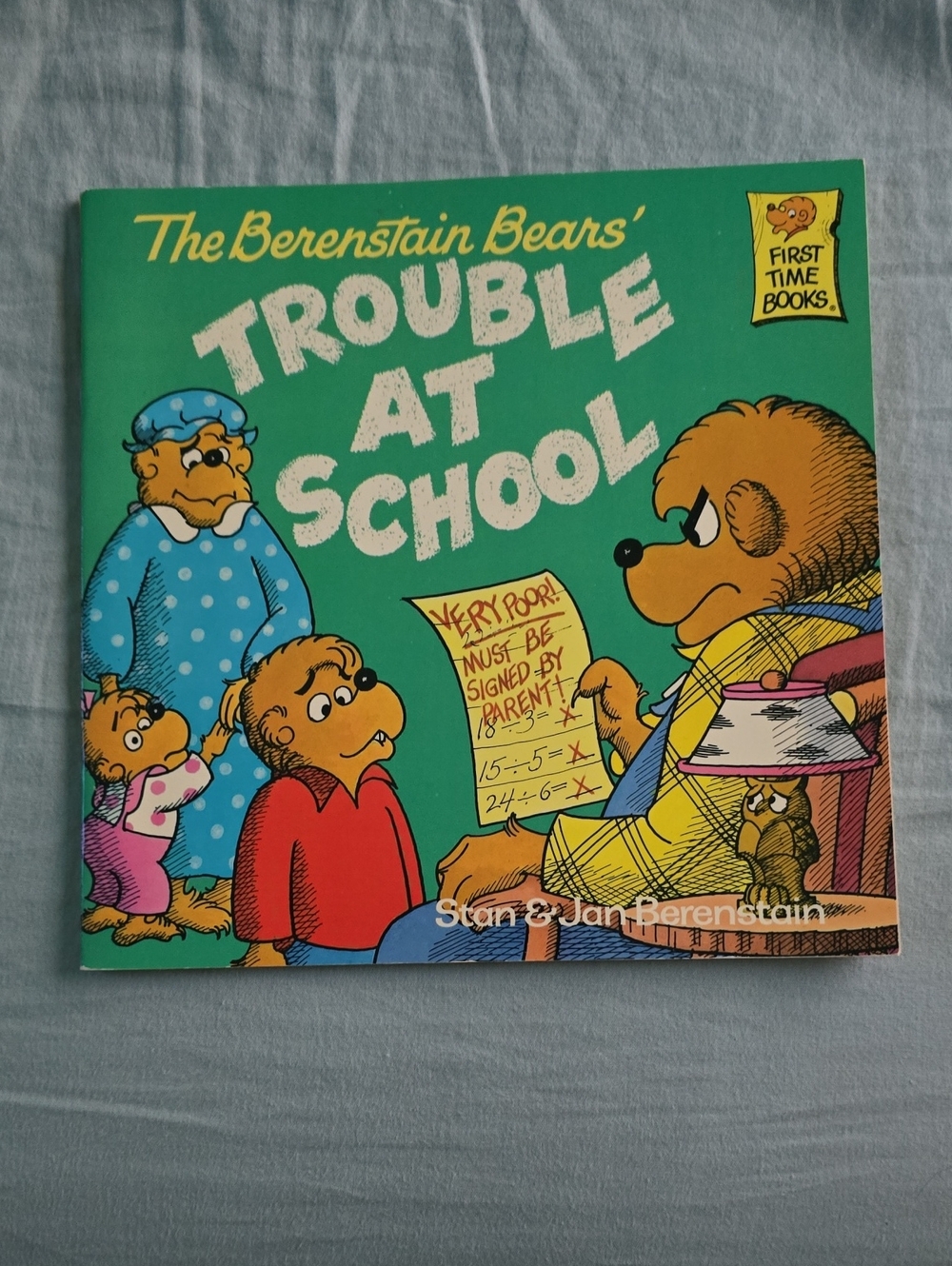 The Berenstain Bears Trouble at School - Kids Book (Green)